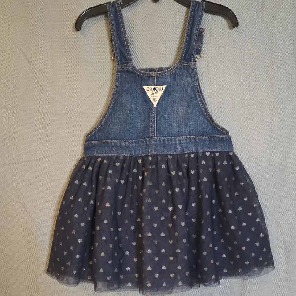 OshKosh B'gosh Denim Heart Print Skirtall